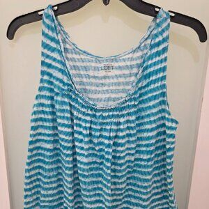 Ann Taylor LOFT Blue & White Stripe Tank Top – Women’s Size Large